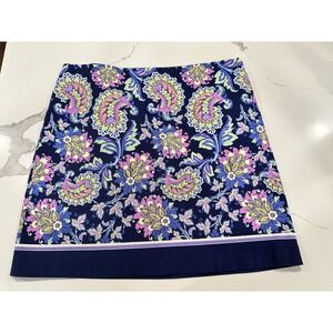 Talbots‎ Floral Print Skirt Cotton Blend Casual Everyday Skirt Size 16